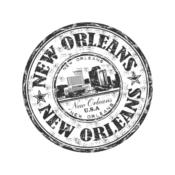 New Orleans grunge rubber stamp — Stock Vector