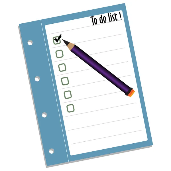 To do list — Stock Vector