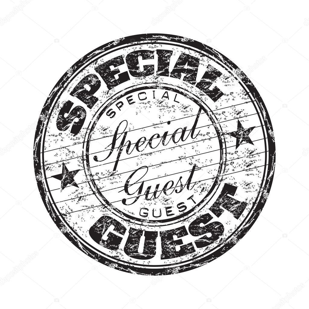 Special guest rubber stamp