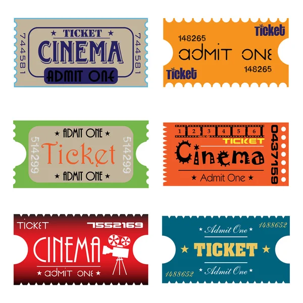 Билеты в кино — стоковый вектор