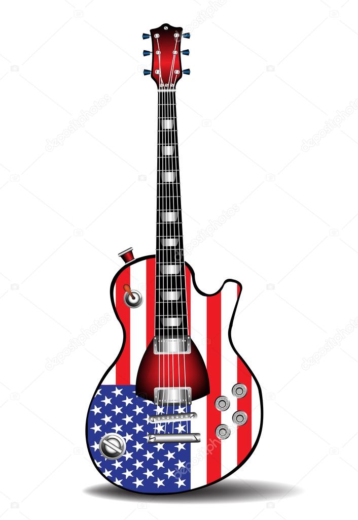 American electric guitar