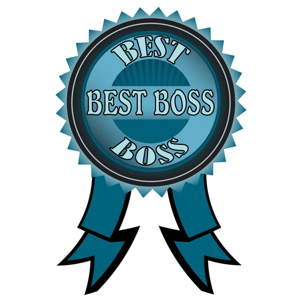 Best boss badge — Stock Vector