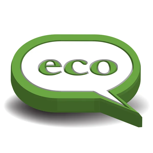 Segno ecologico — Vettoriale Stock