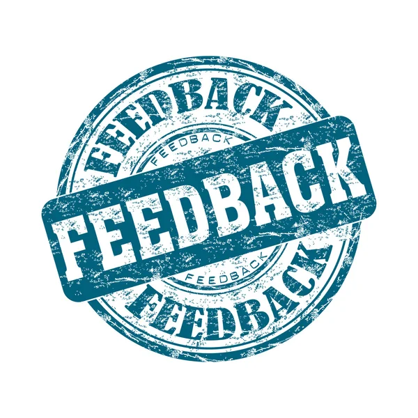 Carimbo de borracha de feedback — Vetor de Stock