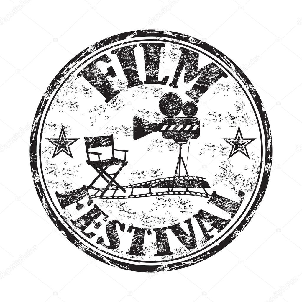 Film festival grunge rubber stamp