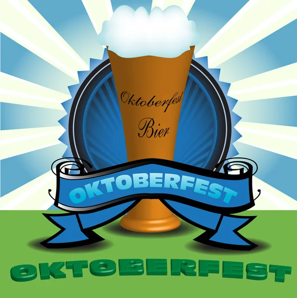Oktoberfest pivo — Stockový vektor