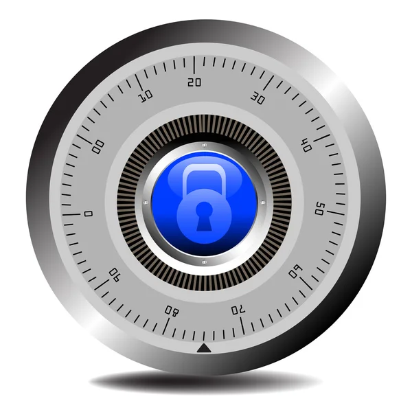 Combination lock — Stock Vector