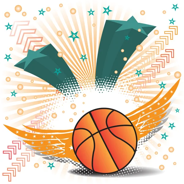 Basketball wings — Stock Vector