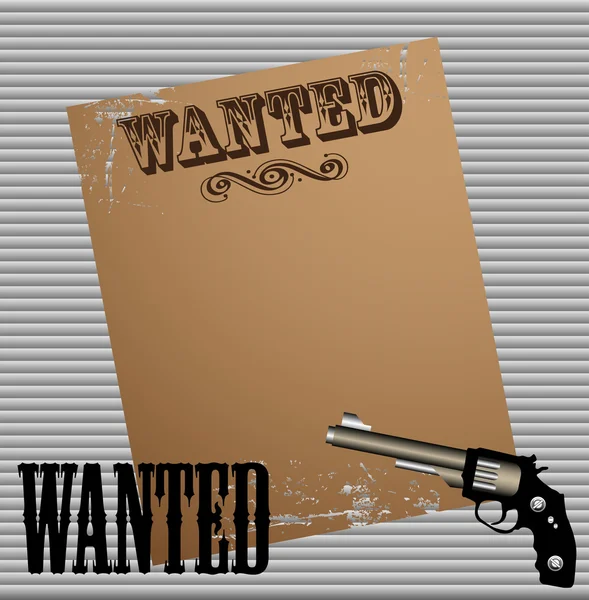 Wanted — Stock Vector