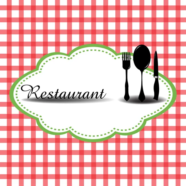 Restaurace menu téma — Stockový vektor