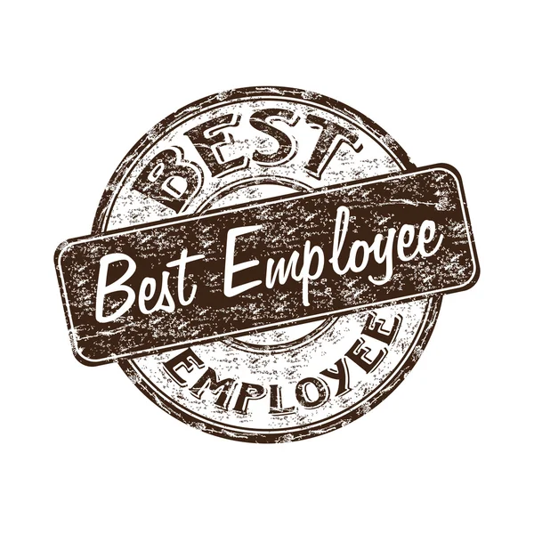 Best employee rubber stamp — Stock Vector