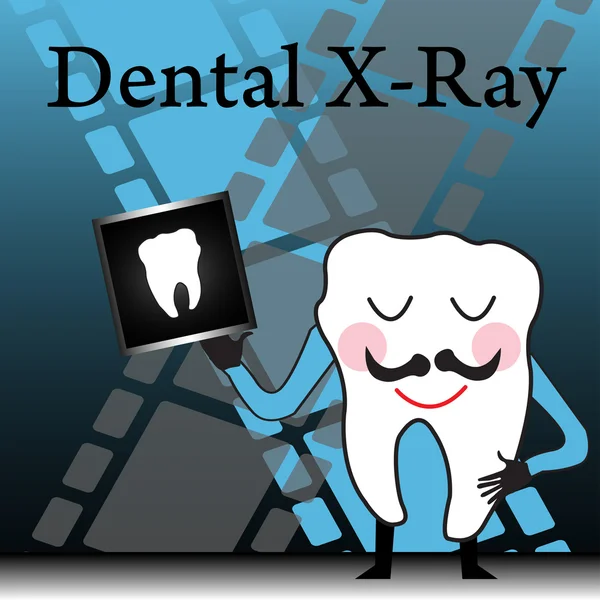 Zubní rentgen — Stockový vektor