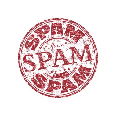 Spam grunge lastik damgası