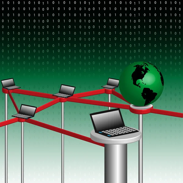 Rete di computer — Vettoriale Stock