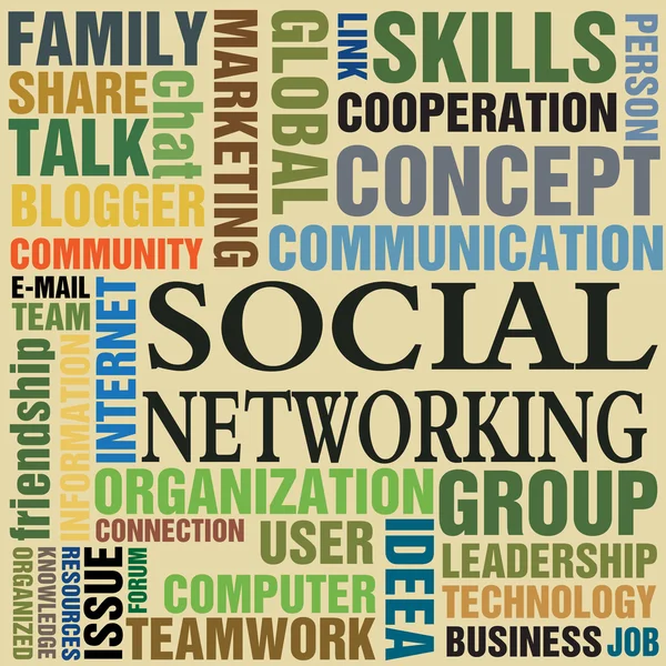 Sociale netwerken — Stockvector