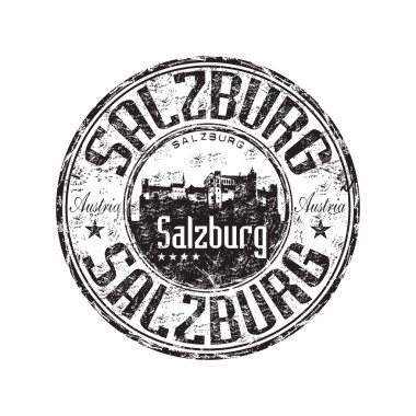 Salzburg grunge rubber stamp clipart