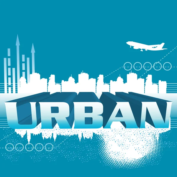 Diseño urbano — Vector de stock