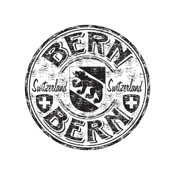 Timbro di gomma grunge Berna — Vettoriale Stock