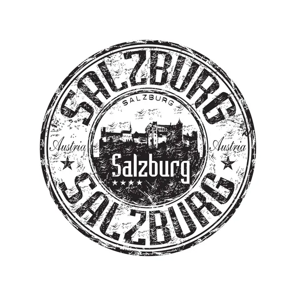 Timbre grunge caoutchouc Salzbourg — Image vectorielle