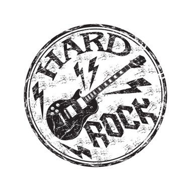 hard rock grunge lastik damgası