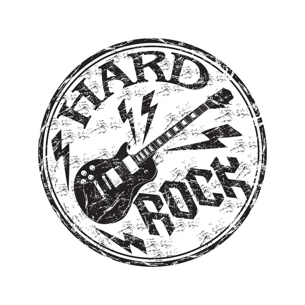 Hardrock grunge Rubberstempel — Stockvector