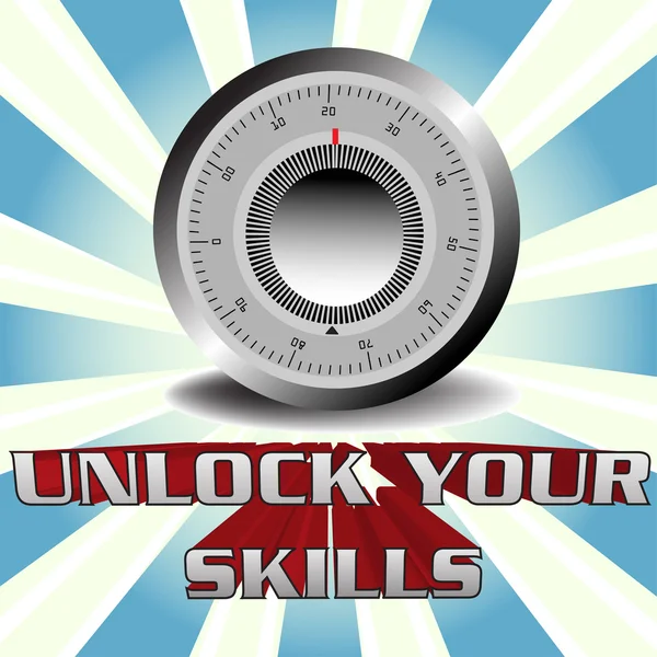 Unlock your skills — Stock Vector