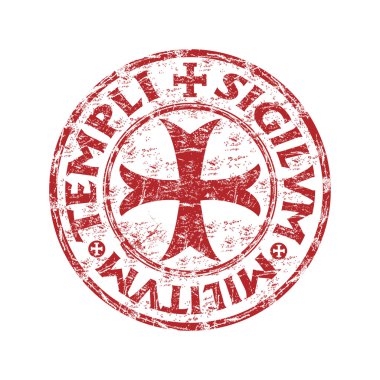 Templar rubber stamp clipart