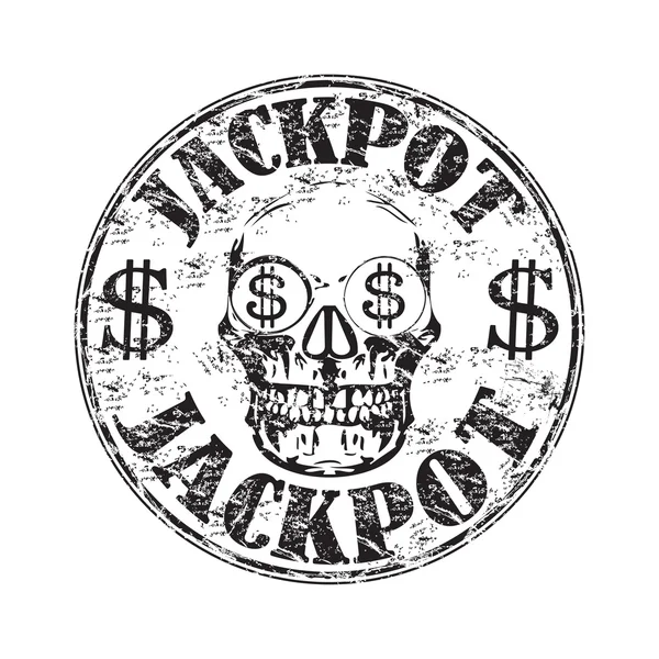 Jackpot-Grunge-Stempel — Stockvektor