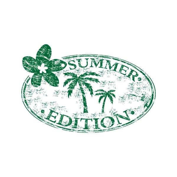 Summer edition rubber stamp — Stock Vector