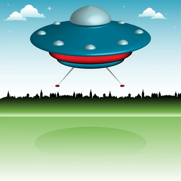 Unidentified flying object — Stock Vector