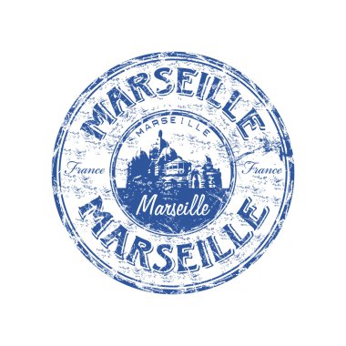 Marsilya grunge lastik damgası