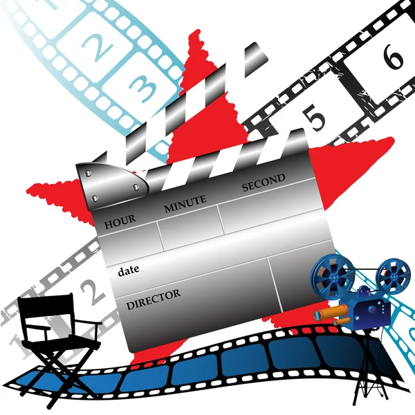 Clapboard kinowy — Wektor stockowy