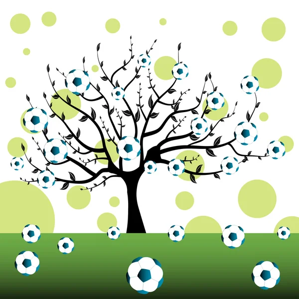 Fußballbaum — Stockvektor