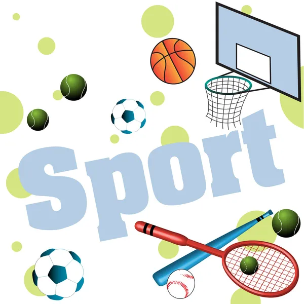 Articles de sport — Image vectorielle