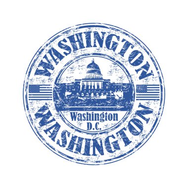 Washington grunge lastik damgası