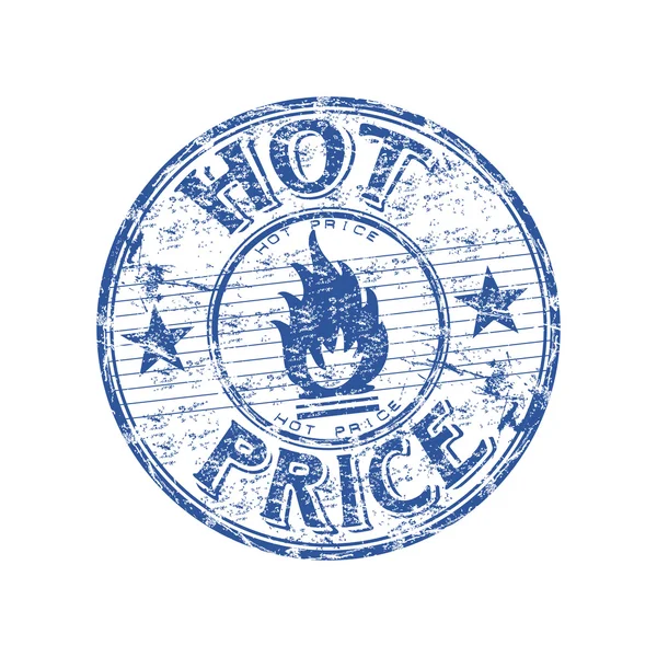 Sello de goma de precio caliente — Vector de stock