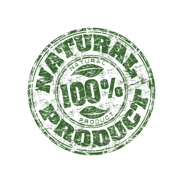 100% Naturkautschuk-Stempel — Stockvektor