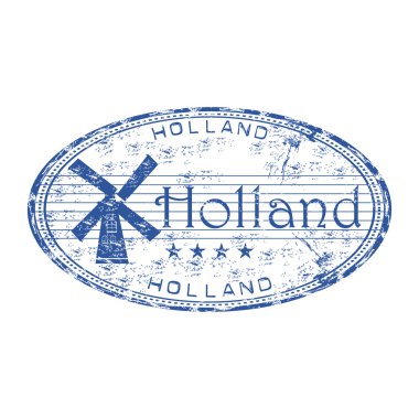 Holland grunge lastik damgası