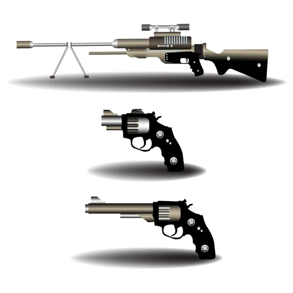 Schusswaffen — Stockvektor