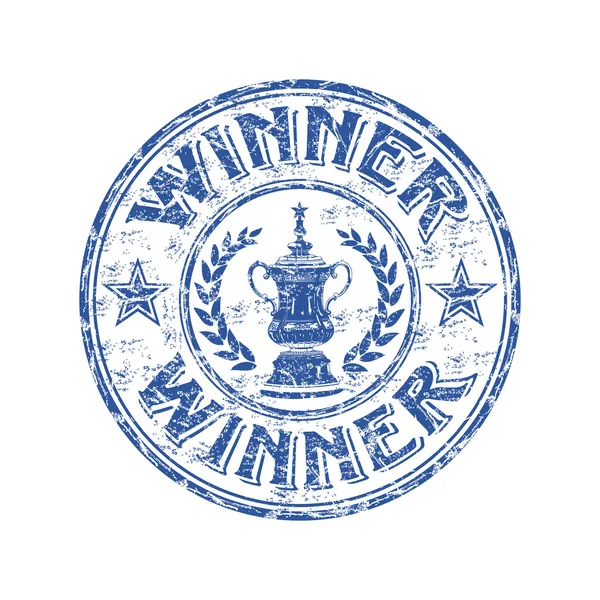 Winner grunge rubber stamp — Stock Vector