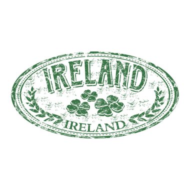 İrlanda grunge lastik damgası