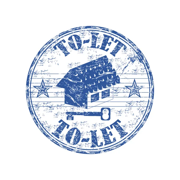 To let grunge rubber stamp — Stock Vector