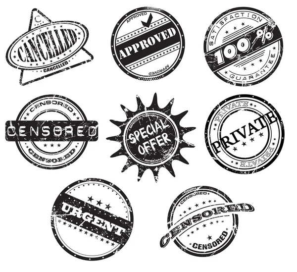 Grunge rubber stamps — Stock Vector