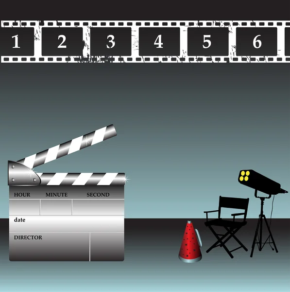 Film yönetmeni araçları — Stok Vektör