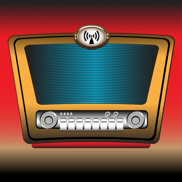 Ancienne radio — Image vectorielle