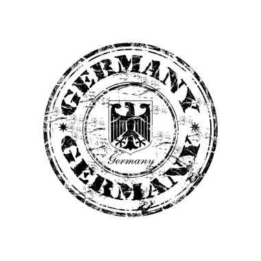 Germany grunge rubber stamp clipart