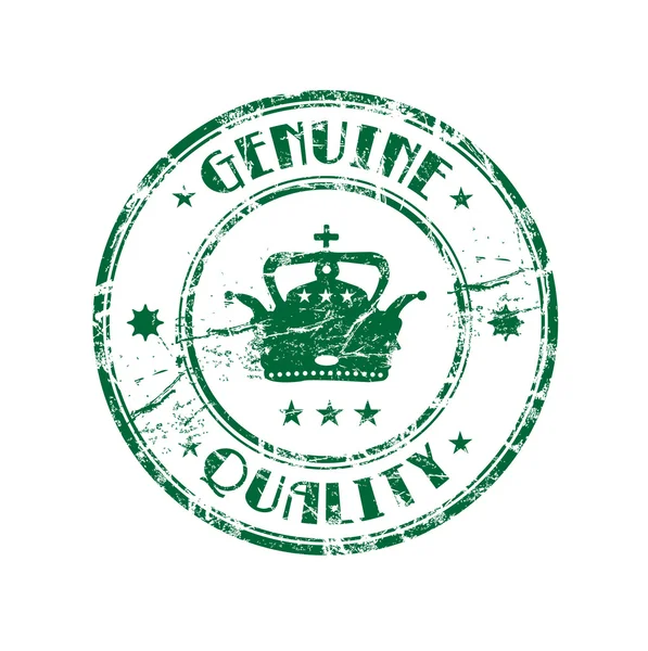 Genuine quality grunge rubber stamp — Stock Vector