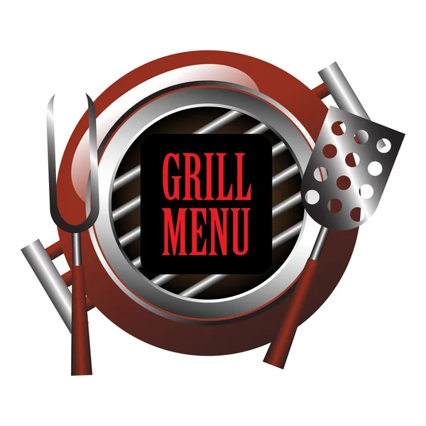 Grill menu — Stock Vector