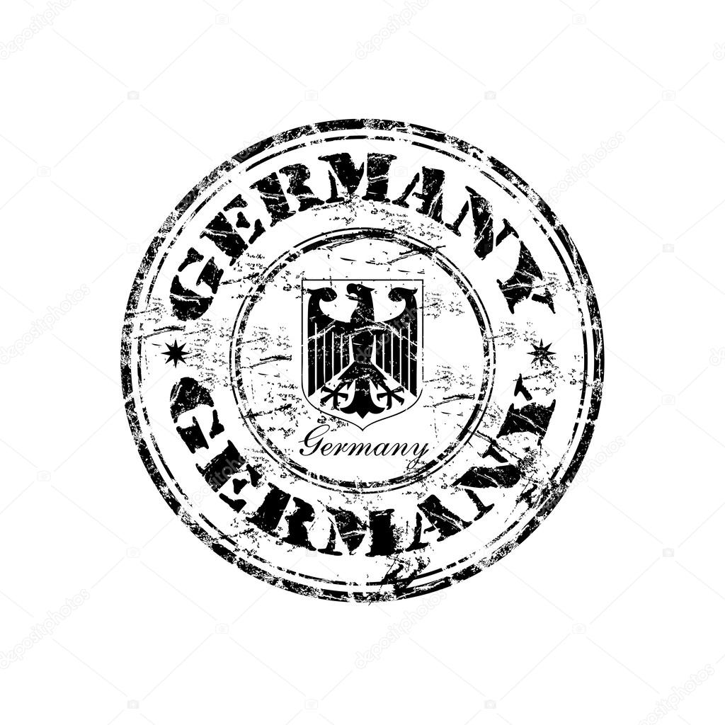 Germany grunge rubber stamp