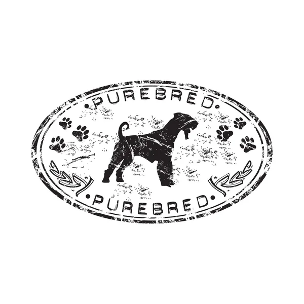 Purebred grunge rubber stamp — Stock Vector